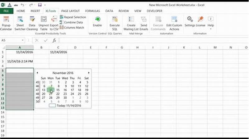How To Add Calendar In Cell Excel