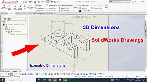 How To Add Dimensions In Solidworks Drawing