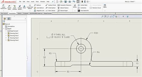 How To Add Dimensions To Solidworks Drawing