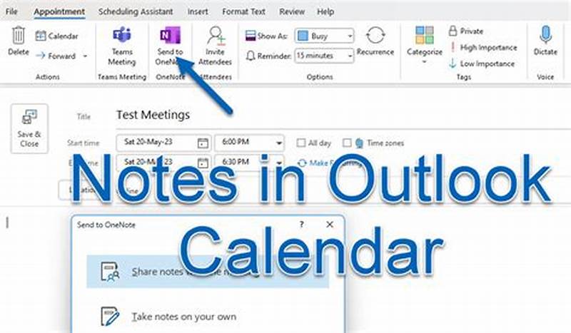 How To Add Notes In Calendar Outlook