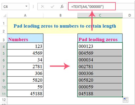 How To Add Zeros In Front Of Number In Excel