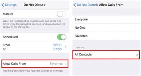 How To Allow Calls and Notifications From Select Contacts