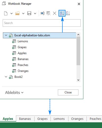 How To Alphabetize Tabs In Excel