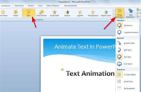How To Animate Text As One Object In Powerpoint