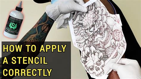 How To Apply Tattoo Stencil
