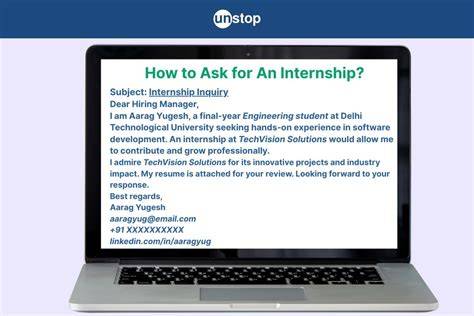 How To Ask For Internship
