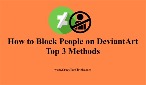 How To Block People On Deviantart