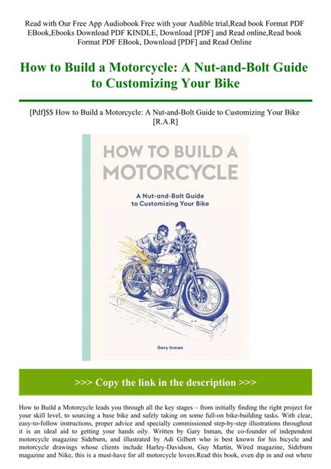 How To Build A Motorcycle: A Nut-and-Bolt Guide To Customizing Your Bike