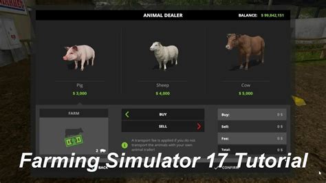 How To Buy Animals On Farming Simulator 18