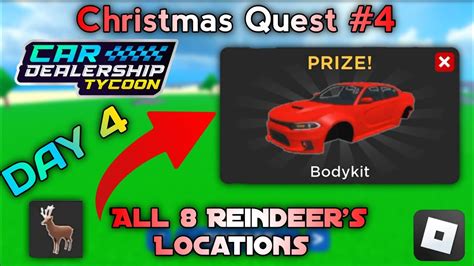 How To COMPLETE The CHRISTMAS QUEST DAY 4 In Roblox Car 