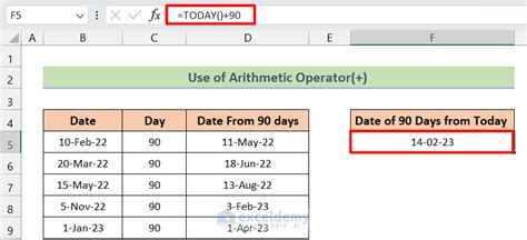 How To Calculate 90 Days From Date In Excel