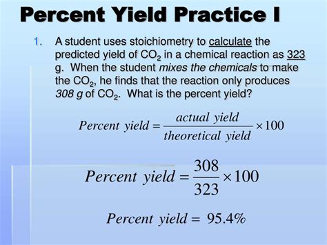 How To Calculate Percent Yield