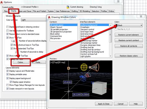 How To Change Background Color In Autocad