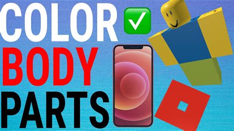 How To Change Body Part Colors on Roblox Mobile (IOS & Android 