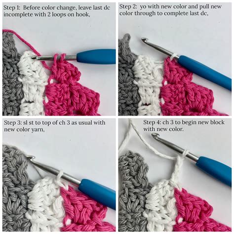 How To Change Colors In C2c Crochet