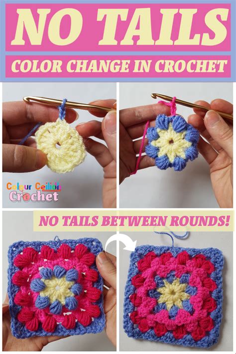 How To Change Colors In Crochet Without Tails
