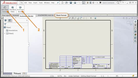 How To Change Drawing Template In Solidworks