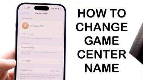 How To Change Game Center Name