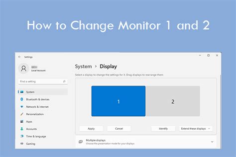 How To Change Monitor 1 And 2