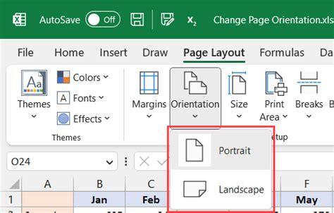 How To Change Page Orientation In Excel