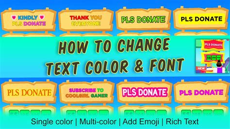 How To Change Text Color In Pls Donate - Roblox Tutorial in 2023 