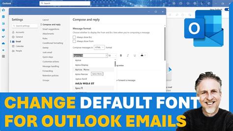 How To Change The Default Font In Microsoft Outlook