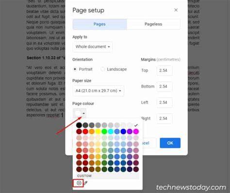 How To Change The Page Color In Google Docs