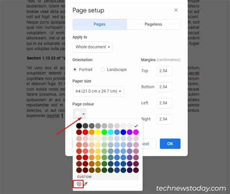 How To Change The Page Color On Google Docs