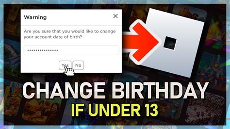 How To Change Your Birthday if Under 13 on Roblox in 2023 
