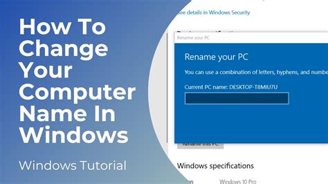 How To Change Your Name On A Dell Computer