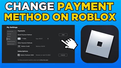 How To Change Your Payment Method On Roblox
