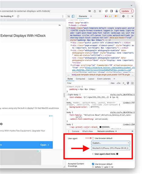 How To Change Your User Agent In Google Chrome