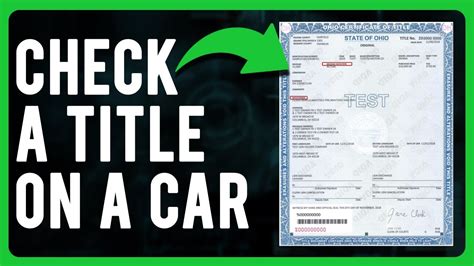 How To Check Car Title