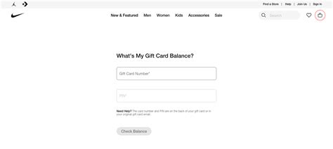 How To Check Nike Gift Card Balance - 2023 - Nosh