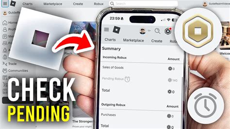 How To Check Pending Robux On Mobile