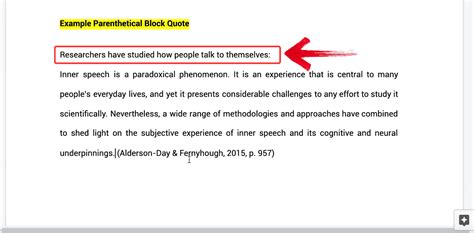 How To Cite A Block Quote