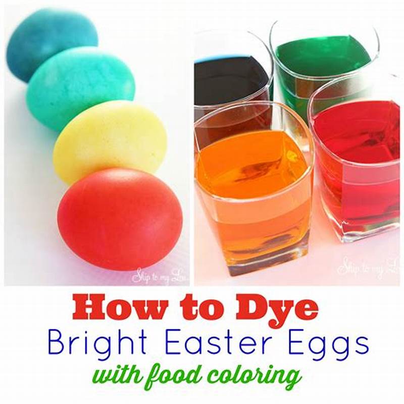 How To Color Eggs Using Food Coloring