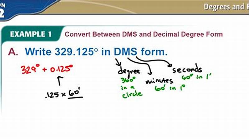How To Convert Dms To Decimal Form