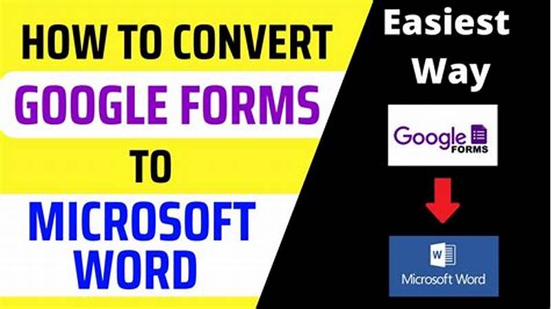 How To Convert Google Form To Word