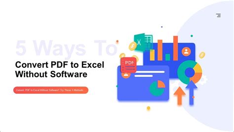 How To Convert Pdf To Excel Without Software