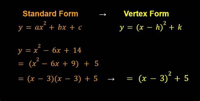 How To Convert Vertex Form To Standard