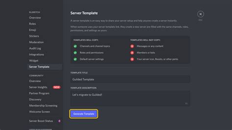 How To Copy A Discord Server Template Without Admin