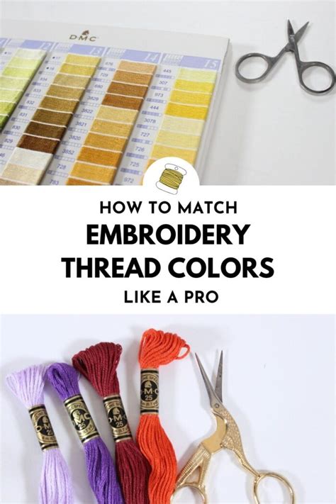 How To Cour Match Embroidery Threads To An Image