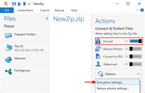 How To Create &amp; Encrypt a Zip File