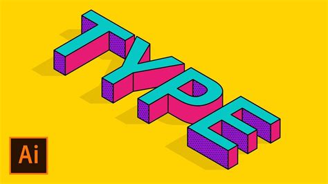 How To Create 3d Isometric Text In Illustrator Tutorial