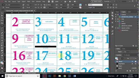 How to Create Calendar in InDesign YouTube