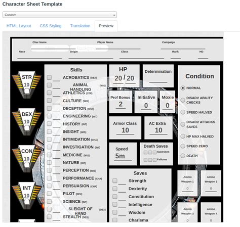 How To Create A Custom Character Sheet In Roll20