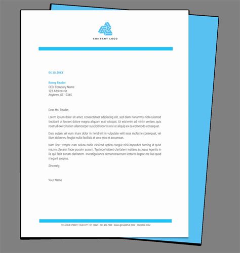 Creating The Perfect Letterhead Template In Microsoft Word Free