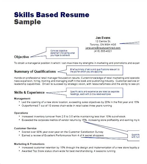 How To Create A Skills Based Resume