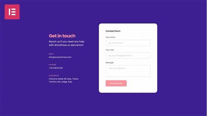 How To Create Contact Form In Elementor